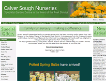 Tablet Screenshot of calversoughgardencentre.com